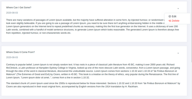 Attendance management system notice list